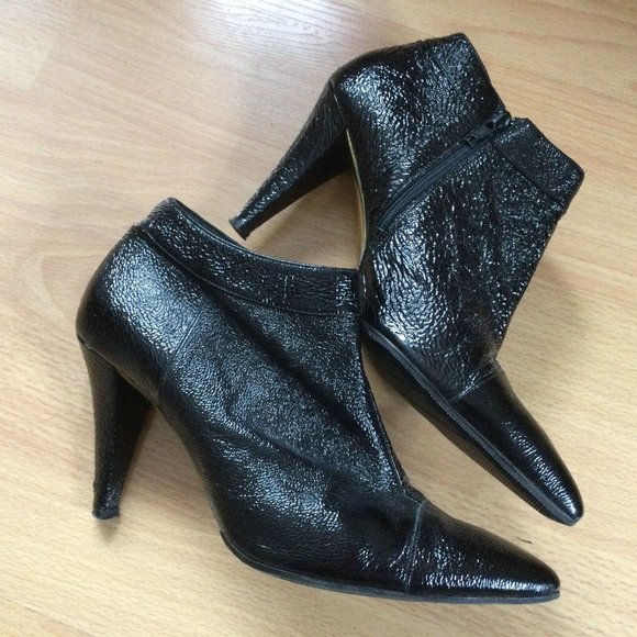 Tosca Blu Ankle Boots Italian Leather Heels EU 39 US 8.5 Stunning - Picture 7 of 8